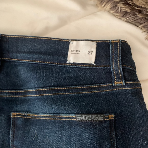 Hudson “Krista” jeans, size 27 dark blue wash - Picture 5 of 6